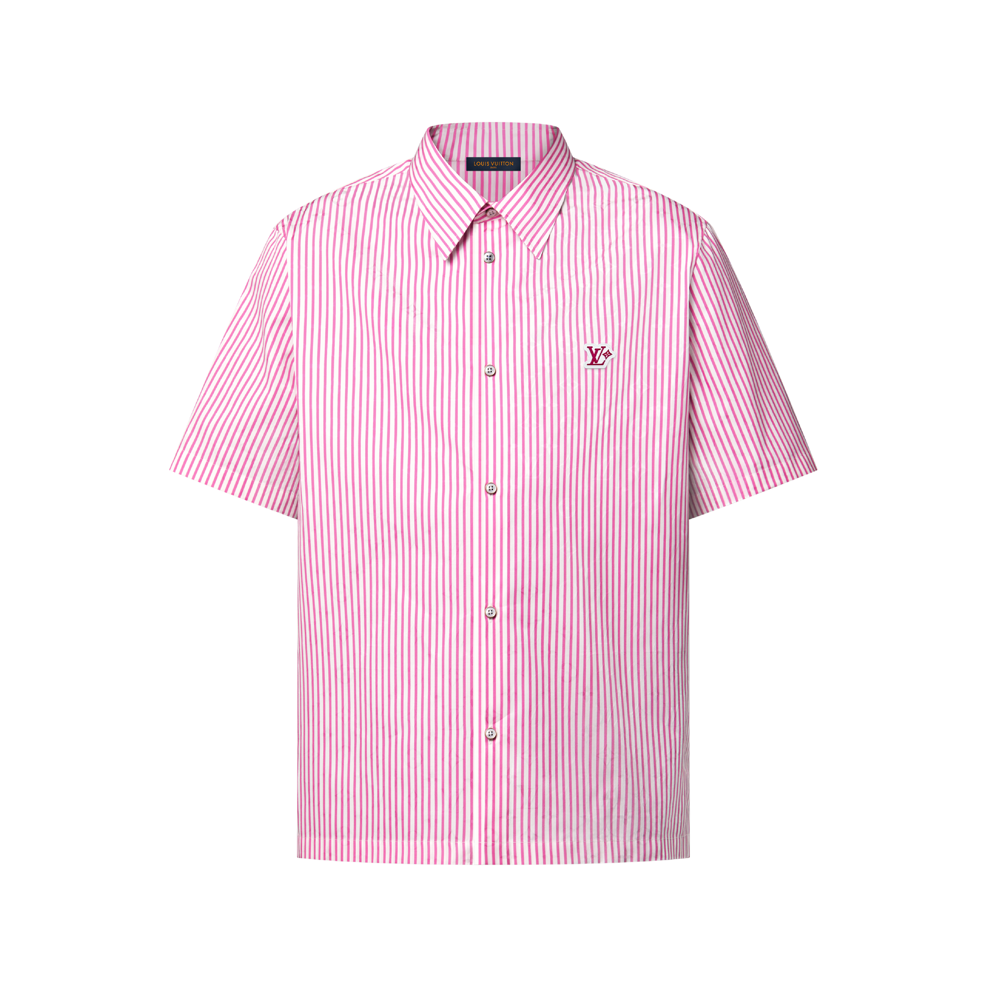 Monogram Striped Short-Sleeved Shirt - Ready-to-Wear | Louis